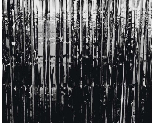 Folijas "lietutiņa" aizkars 90x240cm melns