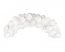 Balonu virtene balta 70 baloni un lentīte (DIY)