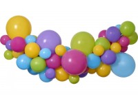 Balonu virtene krāsaina 65 baloni un lentīte (DIY)