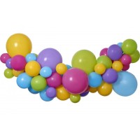 Balonu virtene krāsaina 65 baloni un lentīte (DIY) Balonu virtene krāsaina 65 baloni un lentīte (DIY)