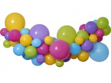 Balonu virtene krāsaina 65 baloni+lentīte (DIY)