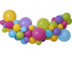 Balonu virtene krāsaina 65 baloni un lentīte (DIY)