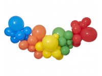 Balonu virtene "Varavīksne" 65 baloni un lentīte (DIY)