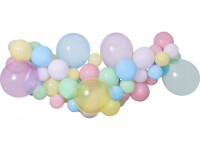Balonu virtene krāsaina macaroon 65 baloni un lentīte (DIY)