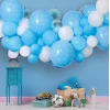 Balonu virtene maigi zila/balta 65 baloni un lentīte (DIY) Balonu virtene maigi zila/balta 65 baloni un lentīte (DIY)