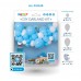 Balonu virtene maigi zila/balta 65 baloni+lentīte (DIY)