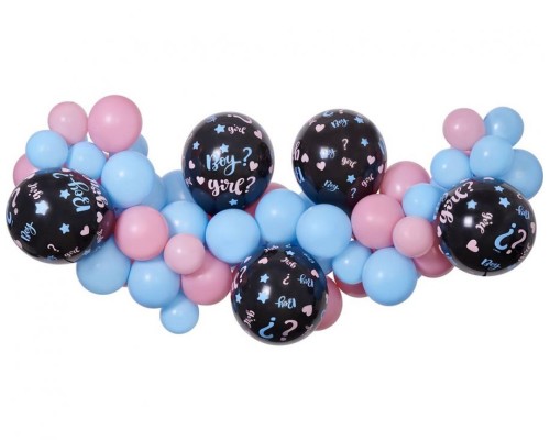 Balonu virtene puika vai meitene 65 baloni+lentīte (DIY)