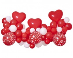 Balonu virtene "Love" 65 baloni un lentīte (DIY)