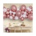 Balonu virtene pērļu/hroma rozā zelta (DIY)