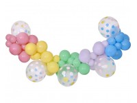 Balonu virtene "Macaroon" 65 baloni un lentīte (DIY)