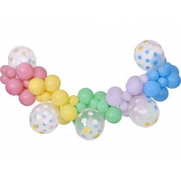 Balonu virtene "Macaroon" 65 baloni+lentīte (DIY)
