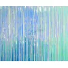Folijas "lietutiņa" aizkars 100x200cm zili zaļš, zaigojošs