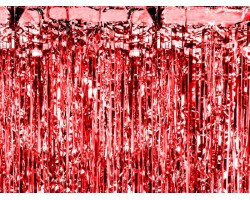Folijas "lietutiņa" aizkars 90x245cm sarkans