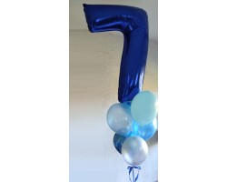 Cipars XXL piecu balonu pušķī Cipars XXL piecu balonu pušķī