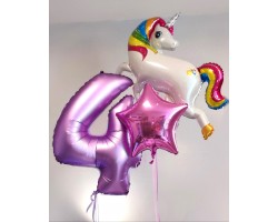 Cipars L, Smart ar folijas zvaigzni un  Vienradzi Cipars L, Smart ar folijas zvaigzni un  Vienradzi