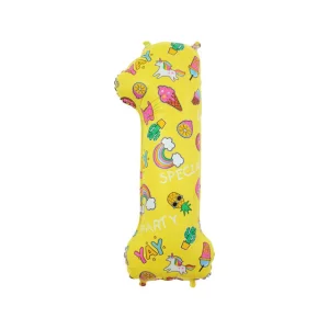 Folijas balons 78cm L - cipars 1, "Special Party"