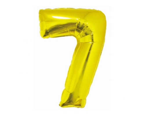 Folijas balons 76cm L - cipars 7, SMART, zelta