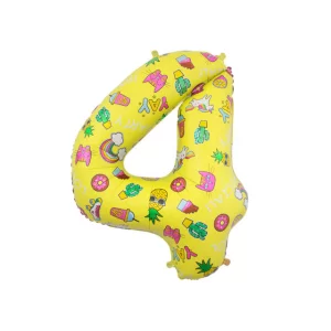 Folijas balons 78cm L - cipars 4, "Special Party" Folijas balons 78cm L - cipars 4, "Special Party"