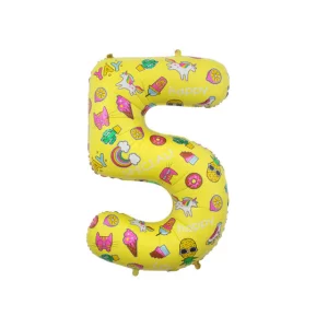 Folijas balons 78cm L - cipars 5, "Special Party" Folijas balons 78cm L - cipars 5, "Special Party"