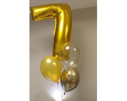 Cipars XL 3 balonu pušķī Cipars XL 3 balonu pušķī