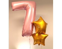 Cipars XXL ar folijas zvaigznēm Cipars XXL ar folijas zvaigznēm