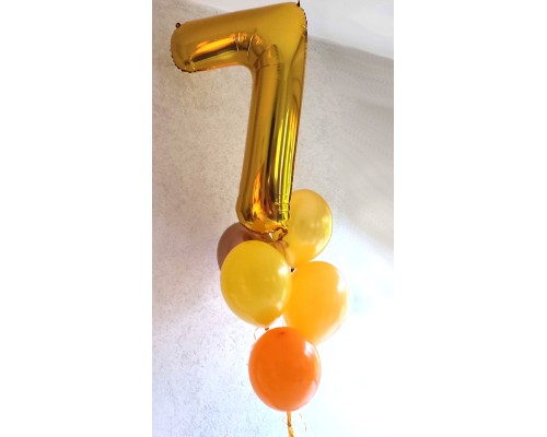 Cipars XL piecu balonu pušķī