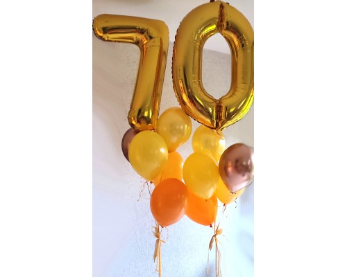 Cipari XL piecu balonu pušķos