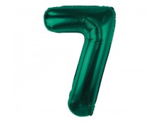 Folijas balons 85cm XL - cipars 7, zaļš, smaragda