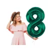Folijas balons 85cm XL - cipars 7, zaļš, smaragda