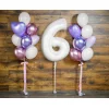 Folijas balons 92cm XXL - cipars 6, balts Folijas balons 92cm XXL - cipars 6, balts