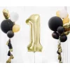 Folijas balons 85cm XL - cipars 1, zelta, gaiša/šampanieša Folijas balons 85cm XL - cipars 1, zelta, gaiša/šampanieša