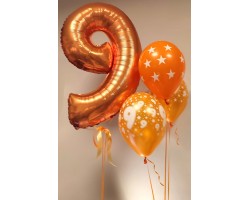 Cipars L, Smart un trīs apdrukas baloni Cipars L, Smart un trīs apdrukas baloni