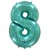 Folijas balons 96cm XXL - cipars 8 tiffany