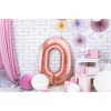 Folijas balons 86cm XL - cipars 0, rozā zelts Folijas balons 86cm XL - cipars 0, rozā zelts
