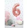 Folijas balons 86cm XL - cipars 9, rozā zelts Folijas balons 86cm XL - cipars 9, rozā zelts