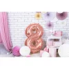 Folijas balons 86cm XL - cipars 8, rozā zelts Folijas balons 86cm XL - cipars 8, rozā zelts