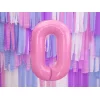 Folijas balons 86cm XL - cipars 0, rozā, gaiši Folijas balons 86cm XL - cipars 0, rozā, gaiši