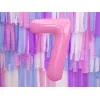 Folijas balons 86cm XL - cipars 7, rozā, gaiši Folijas balons 86cm XL - cipars 7, rozā, gaiši