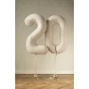 Folijas balons 86cm XL - cipars 6, kremkrāsas, matēts Folijas balons 86cm XL - cipars 6, kremkrāsas, matēts
