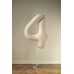 Folijas balons 86cm XL - cipars 4, kremkrāsas, matēts