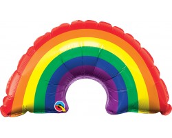  Folijas balons mini varavīksne, 35cm, Qualatex