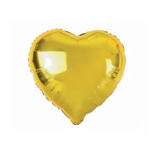 Folijas balons sirds, zelta, 46cm