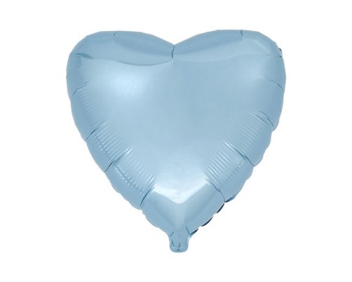 Folijas balons sirds, zila, gaiši, 46cm, Flexmetal