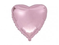 Folijas balons sirds, rozā, gaiši, maigi, 46cm, Flexmetal