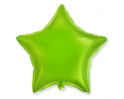 Folijas balons zvaigzne, zaļa, gaiši, spīdīga, 48cm, Flexmetal  Folijas balons zvaigzne, zaļa, gaiši, spīdīga, 48cm, Flexmetal