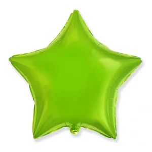 Folijas balons zvaigzne, zaļa, gaiši, spīdīga, 48cm, Flexmetal Folijas balons zvaigzne, zaļa, gaiši, spīdīga, 48cm, Flexmetal