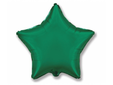 Folijas balons zvaigzne, zaļa, tumši, spīdīga, 48cm, Flexmetal 