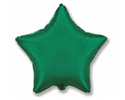 Folijas balons zvaigzne, zaļa, tumši, spīdīga, 48cm, Flexmetal Folijas balons zvaigzne, zaļa, tumši, spīdīga, 48cm, Flexmetal