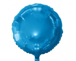 Folijas balons 46cm aplis, zils