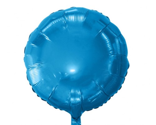 Folijas balons 46cm aplis, zils